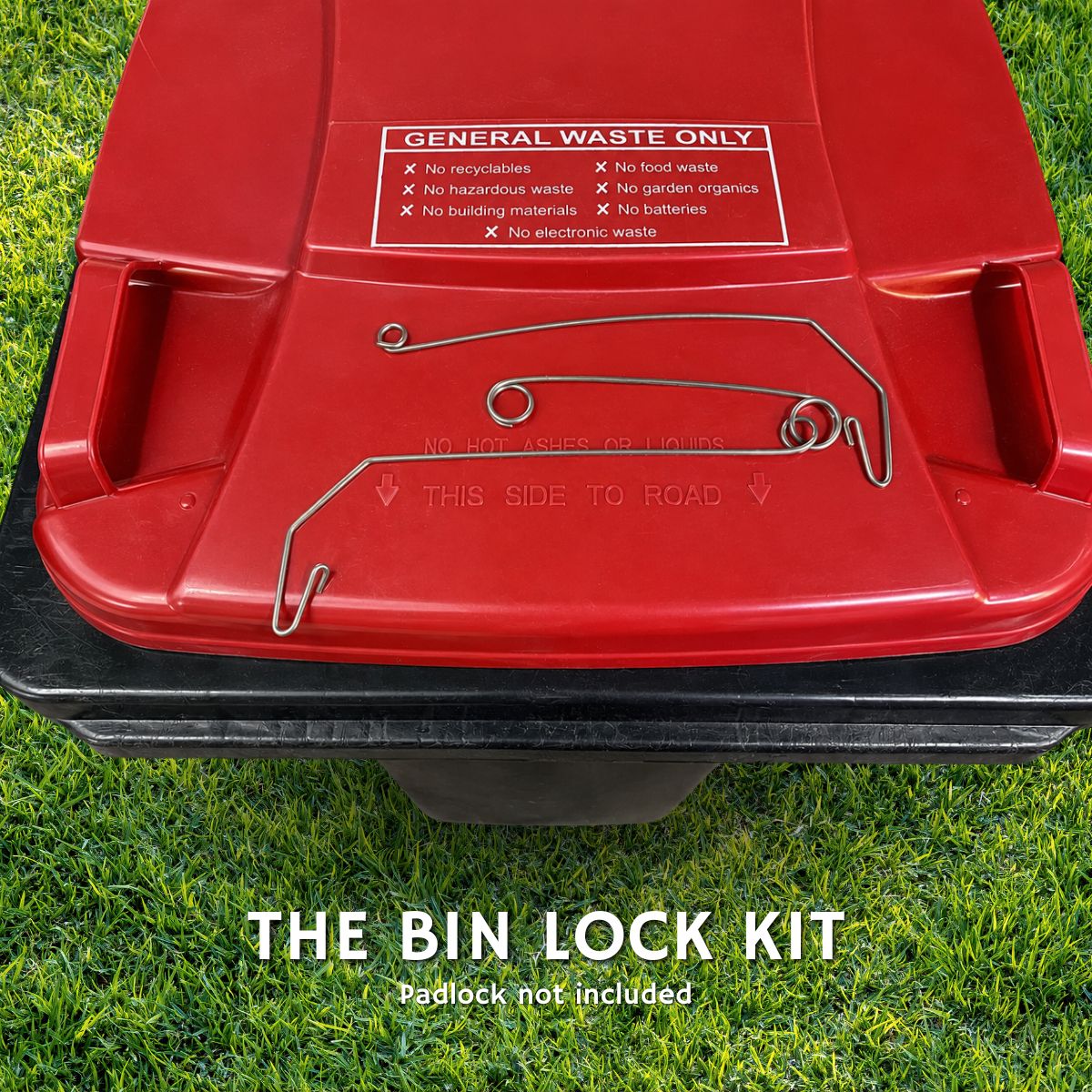 Wheelie Bin Lock | Stop Neighbours Accessing Your Bin | No Tools Required | Made in Australia