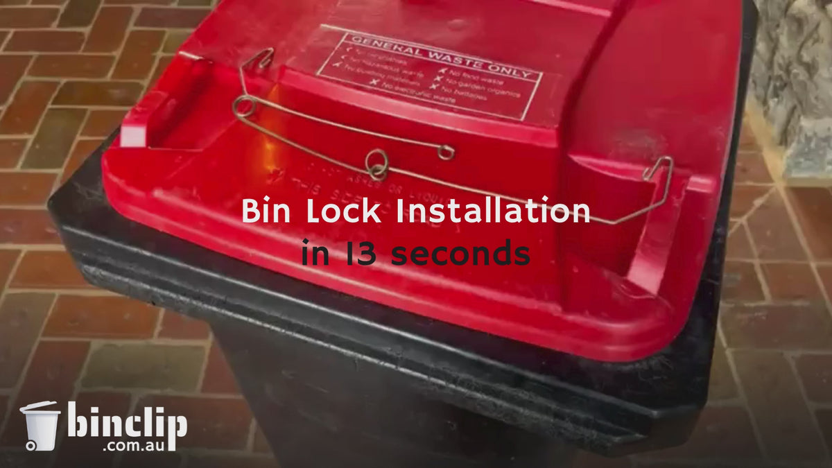 Wheelie Bin Lock | Stop Neighbours Accessing Your Bin | No Tools Required | Made in Australia